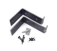 Pair of Lipped Scaffold Board Shelf Brackets Cast Iron (4" x 5")