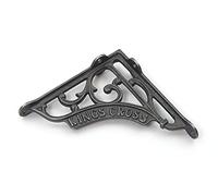 Pair of London Landmark Shelf Brackets Antique Cast Iron 125mm x 125mm / 5? x 5? (Kings Cross)