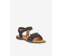 Pair of LORE FLOWERS Leather Sandals for Girls, FRODDO blue