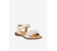 Pair of LORE FLOWERS Leather Sandals for Girls, FRODDO gold