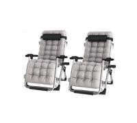 Groundlevel Luxury Recliner Extra Wide Gravity Chairs With Cup Holder - 1 Black Chair