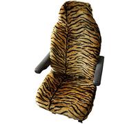 Pair of Luxury MOTORHOME Seat Covers in Faux Fur [CHOICE OF 10 FABRICS][GOLD TIGER]