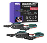 Pair of LyxPro Audio Snake 8 Channel XLR 3 Pin Multi Network Breakout for Stage Sound Lighting And Recording Studio XLR to RJ45 Ethercon With 3 Feet Cable Connection