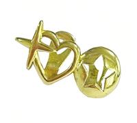 Pair of Matching Teeth Vintage Hollow Heart Design Galvanised Steel Teeth Jewellery for Event Everyday Punk Hip Hop Dental Grills, one size, As described, As described