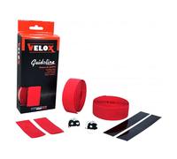 VELOX Bike Handlebar Tape Pair of Road Bike Maxi Cork Bar Tape Red with Plugs