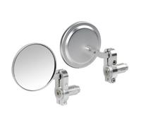 Pair of Mirrors - CAFE RACER Gray Satin from Handlebar 13-18 mm