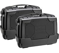 Pair of Monokey Kappa KGR33N Garda Black 33 Liters Suitcases