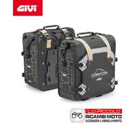 Pair Of Monokey Side Bags Canyon 35LT Waterproof Givi Black Universal Motorcycle