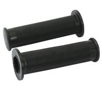 Motorcycle Handlebar Grips Black Rubber 22mm Length Old Retro Style Universal
