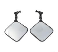 Pair Of Motorcycle Mirrors 10mm 2-Pack Black Set | Easy handlebar installation, secure mounting clamp, ideal for daily street commuting and traffic