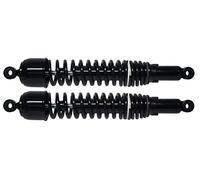 Pair of Motorcycle Shock absorbers, 400mm Pin+Pin, Type 6, in black