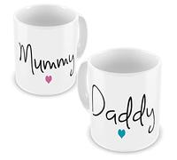 Pair Of Mummy & Daddy Lovely Novelty Gift Mug