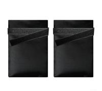 Pair of outdoor water tap covers, designed with waterproof Oxford fabric and insulation to protect faucets from freezing and dust accumulation (600D Black)