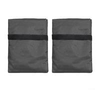 Pair of outdoor water tap covers, designed with waterproof Oxford fabric and insulation to protect faucets from freezing and dust accumulation (420D Gray)