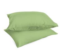 Pair of Plain 100% Cotton Percale 200 Thread Count 50 x 80 Cushion Cover with Flap, Set of 2