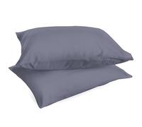 Pair of Plain 100% Cotton Percale 200 Thread Count 50 x 80 Cushion Cover with Flap, Set of 2