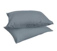 Pair of Plain 100% Cotton Percale 200 Thread Count 50 x 80 Cushion Cover with Flap, Set of 2
