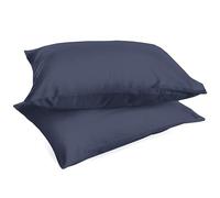 Pair of Plain 100% Cotton Percale 200 Thread Count 50 x 80 Cushion Cover with Flap, Set of 2