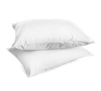 Pair of Plain 100% Cotton Percale 200 Thread Count 50 x 80 Cushion Cover with Flap, Set of 2