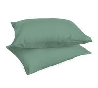 Pair of Plain 100% Cotton Percale 200 Thread Count 50 x 80 Cushion Cover with Flap, Set of 2