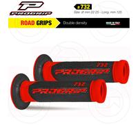 Pair Of Progrip 732 Red Gel Grips Ø 22-25 Universal Scooter Road Track