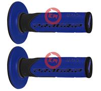 Pair Of Progrip 801 Blue Gel Handlebars D.22-25 Universal Cross Motocross