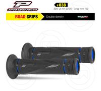 Pair Of Progrip 838 Blue Gel Hand Grips D.22-25 Universal Trial Road Motorcycle