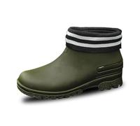 Pair of Rain Shoes for Outdoors, Over 100 Cotton Models, Water Shoes, Thick Bottom, Comfortable Non-Slip Rubber Shoes for Kitchen, for Men and Women, Green, 6 UK