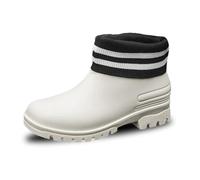 Pair of Rain Shoes for Outdoors, Over 100 Cotton Models, Water Shoes, Thick Bottom, Comfortable, Non-Slip Rubber Shoes for Kitchen, for Men and Women, Women's Shoes, Wedge Heel, White, 6 UK