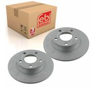 Pair of Rear Brake Disc Fits Audi A6 quattro OE 4B0615601A Febi 22908