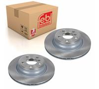 Pair of Rear Brake Disc Fits BMW 3 Series F30 LCI F31 F34 4 F32 F33 F Febi 43907