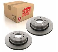 Pair of Rear Brake Disc Fits BMW 7 Series E32 OE 34211162967 Febi 01721