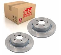 Pair of Rear Brake Disc Fits Ford C-MAX Kuga 13 Tourneo Transit Febi 43887