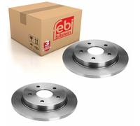 Pair of Rear Brake Disc Fits Ford Granada Scorpio OE 5022669 Febi 05654
