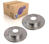 Pair of Rear Brake Disc Fits Honda Civic Prelude V Blue Print ADH24370
