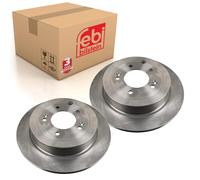 Pair of Rear Brake Disc Fits Hyundai OE 58411D3000 Febi 108675