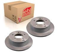 Pair of Rear Brake Disc Fits KIA Magentis Optima Sportage Hyundai Son Febi 31491