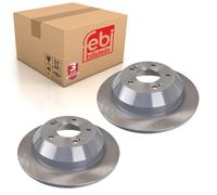 Pair of Rear Brake Disc Fits Kia OE 584112P000 Febi 108441