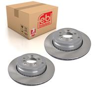Pair of Rear Brake Disc Fits Land Rover OE LR 031846 Febi 108548