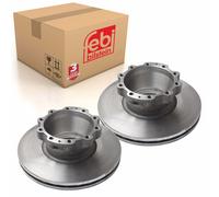 Pair of Rear Brake Disc Fits MAN TGL TGMTGA TGL OE 81508030063 Febi 27224