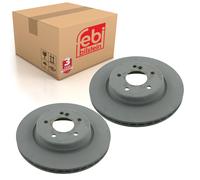 Pair of Rear Brake Disc Fits Mercedes Benz E-Class Model 210 Febi 23212