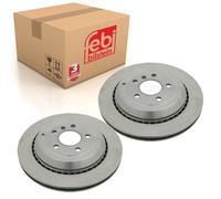 2x Brake Discs Pair Vented fits MERCEDES ML280 W164 3.0D Rear 05 to 09 OM642.940