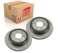Pair of Rear Brake Disc Fits Mercedes Benz M-Class Model 163 Febi 21923