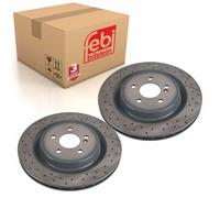 Pair of Rear Brake Disc Fits Mercedes OE 172 423 01 12 Febi 107722