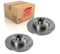 Pair of Rear Brake Disc Fits Renault OE 43 20 073 43R Febi 108665
