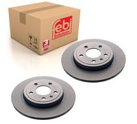 Pair of Rear Brake Disc Fits Seat Exeo Audi A4 quattro RS4 S4 Febi 36234