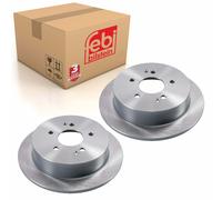 Pair of Rear Brake Disc Fits Ssangyong OE 4840134101 Febi 170697