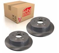 febi bilstein Pair of Brake Disc Rotor 27478 fits Rear OE 42431-28090