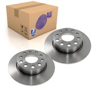 Pair of Rear Brake Disc Fits Volkswagen Beetle Bora Caddy 3 Blue Print ADV184306