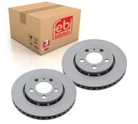 2x Brake Discs Pair Vented Rear 256mm 23560 Febi Set 8L0615601 8N0615601B New